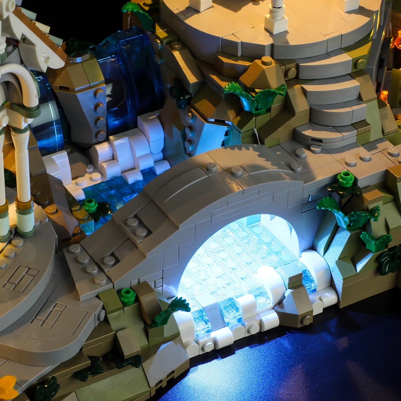 The Lord Of The Rings: Rivendell 10316 LED Light Kit – Building Block Lighting | Power Brickz™