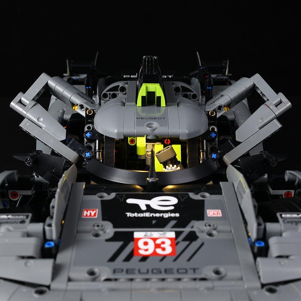 PeugeotT 9X8 24H Le Mans Hybrid Hypercar 42156 LED Light Kit – Building Block Lighting | Power Brickz™