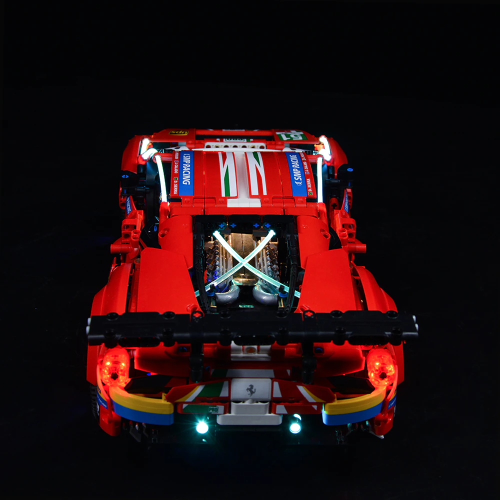 Ferrari 488 GTE AF Corse 51 42125 LED Light Kit – Building Block Lighting | Power Brickz™