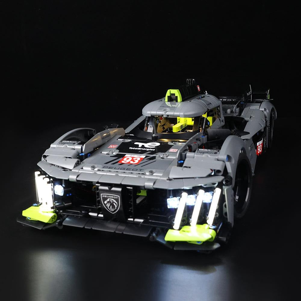 PeugeotT 9X8 24H Le Mans Hybrid Hypercar 42156 LED Light Kit – Building Block Lighting | Power Brickz™