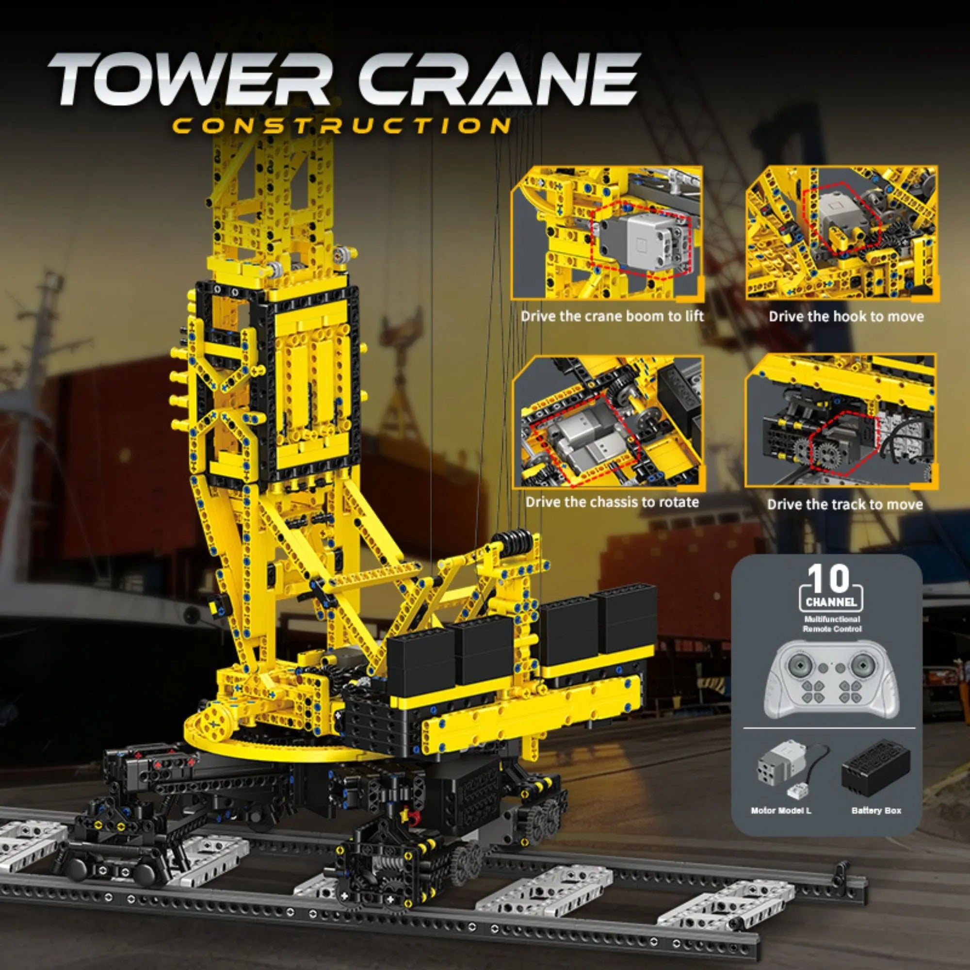 Construction Tower Crane – Jiaodu JD149 – Power Brickz