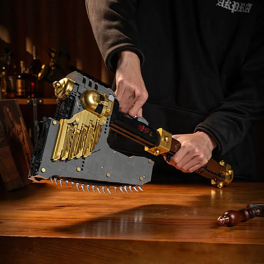 Motorized Electric Chainsaw Axe Building Blocks Kit