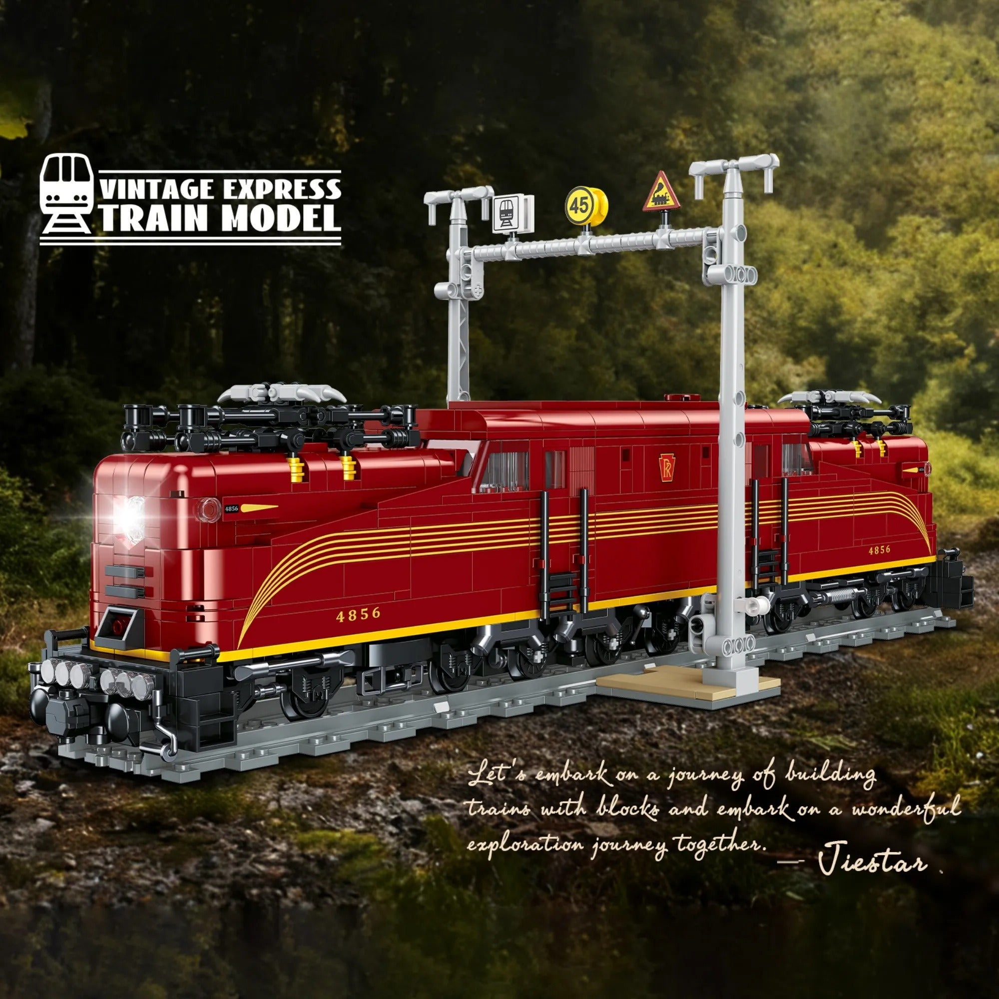Vintage Express Locomotive | 1444 Pcs