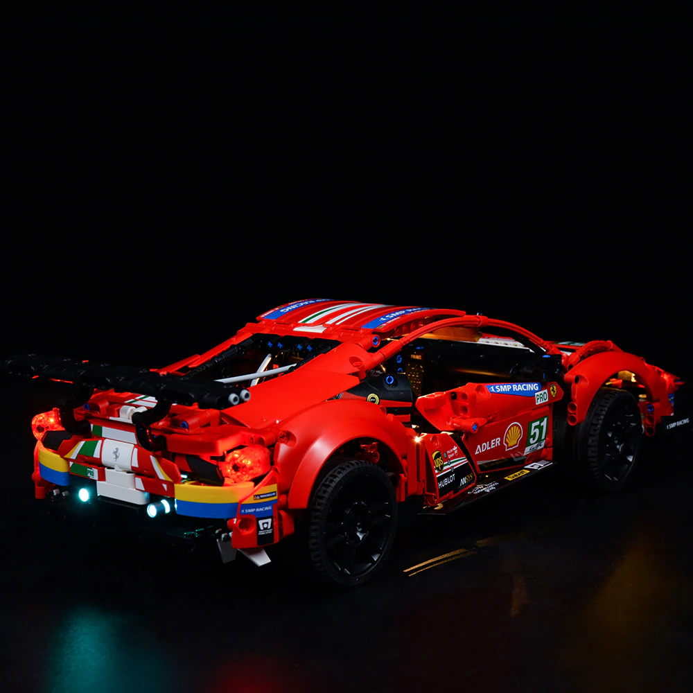 Ferrari 488 GTE AF Corse 51 42125 LED Light Kit – Building Block Lighting | Power Brickz™