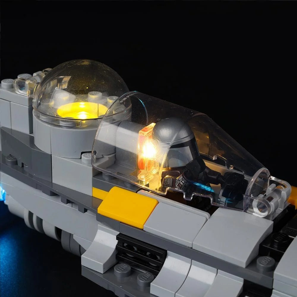 The Mandalorian's N-1 Starfighter 75325 LED Light Kit – Building Block Lighting | Power Brickz™
