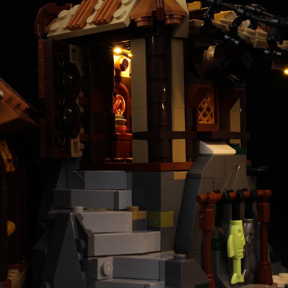 Viking Village 21343 LED Light Kit – Building Block Lighting | Power Brickz™