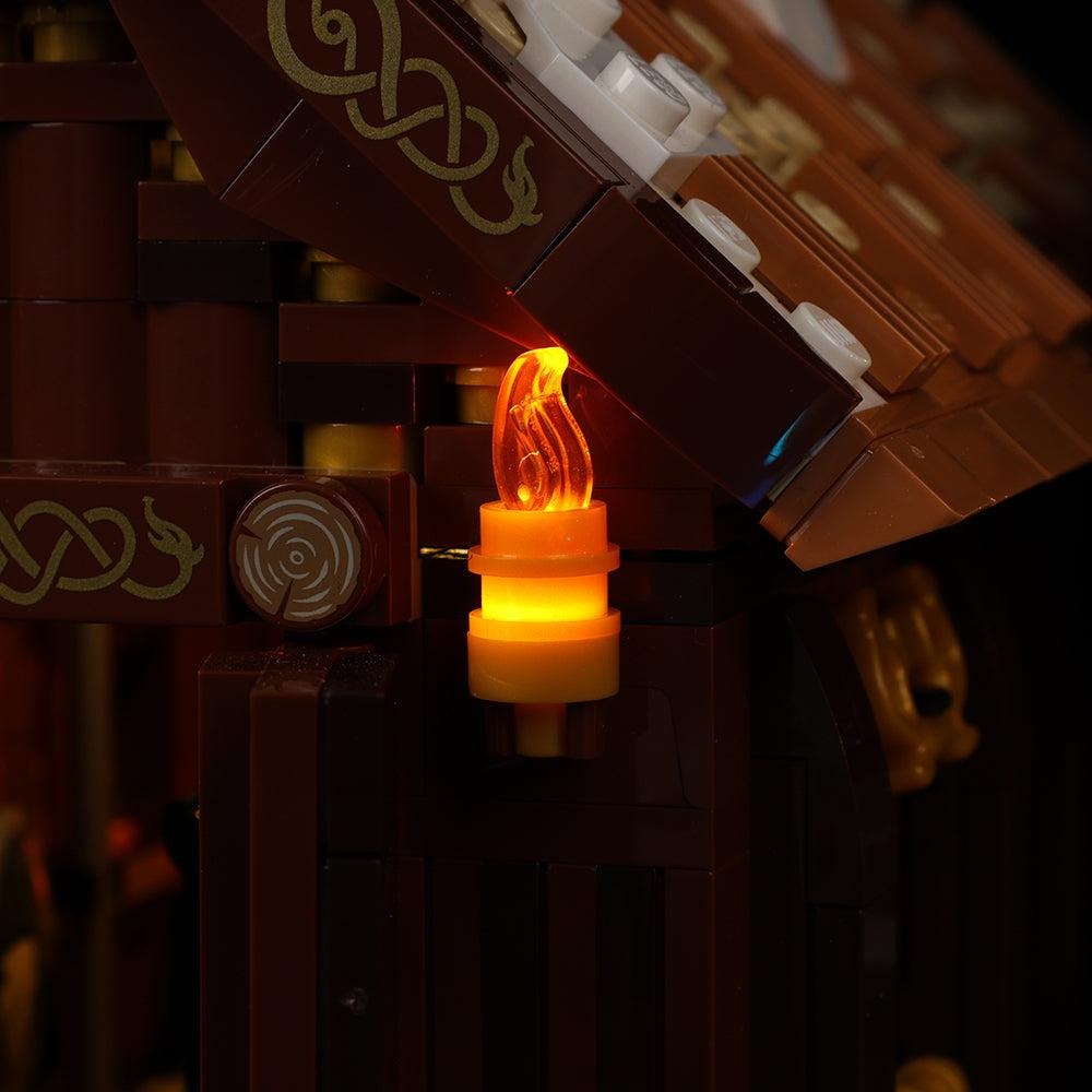 Viking Village 21343 LED Light Kit – Building Block Lighting | Power Brickz™