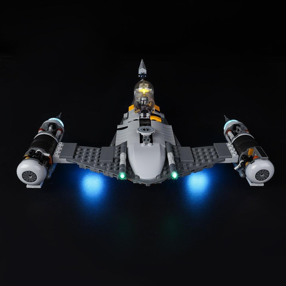 The Mandalorian's N-1 Starfighter 75325 LED Light Kit – Building Block Lighting | Power Brickz™