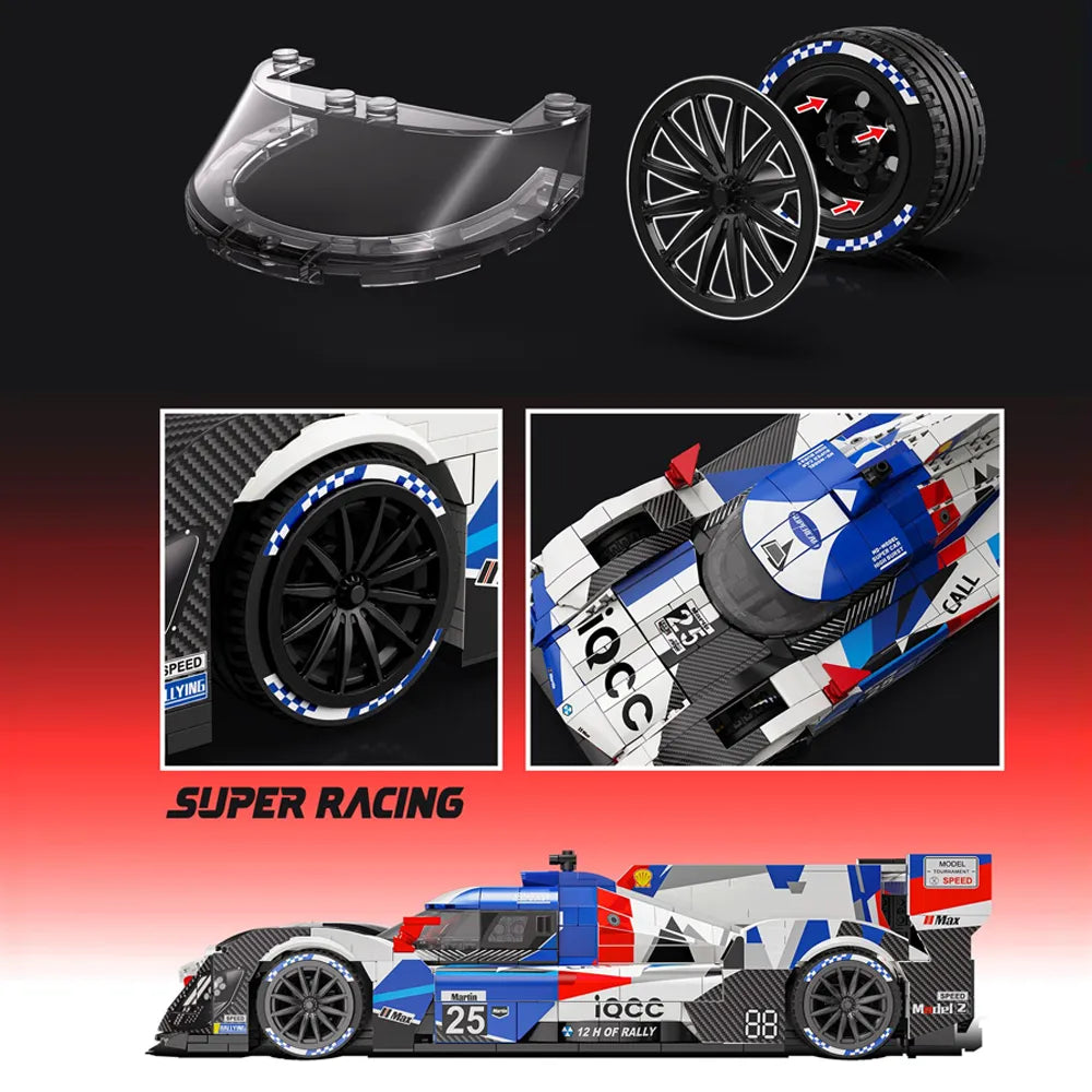 German M Hybrid V8 Endurance - Building Blocks Set | Power Brickz