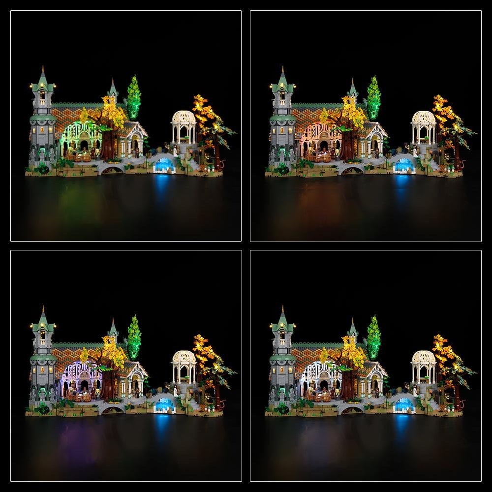 The Lord Of The Rings: Rivendell 10316 LED Light Kit – Building Block Lighting | Power Brickz™