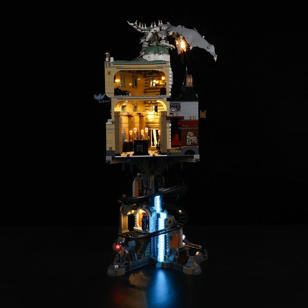 Gringotts Wizarding Bank Collectors' Edition 76417 LED Light Kit – Building Block Lighting | Power Brickz™