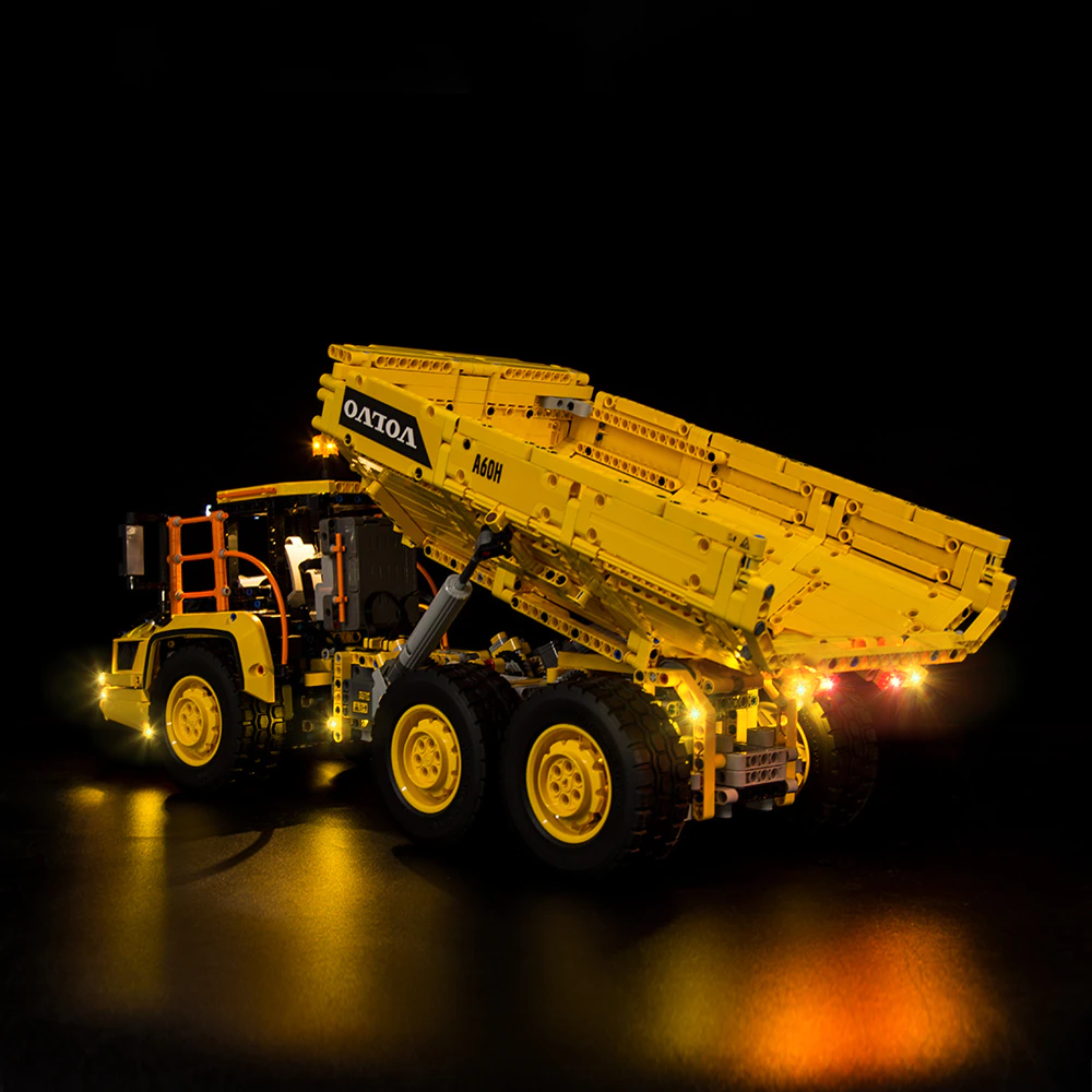 6x6 Volvo Articulated Hauler 42114 LED Light Kit – Building Block Lighting | Power Brickz™