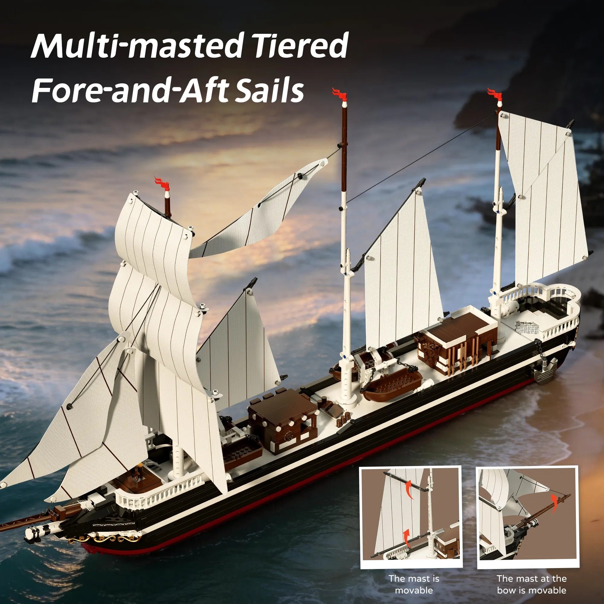 Clipper Stad Amsterdam Sailboat | 3046 Pcs