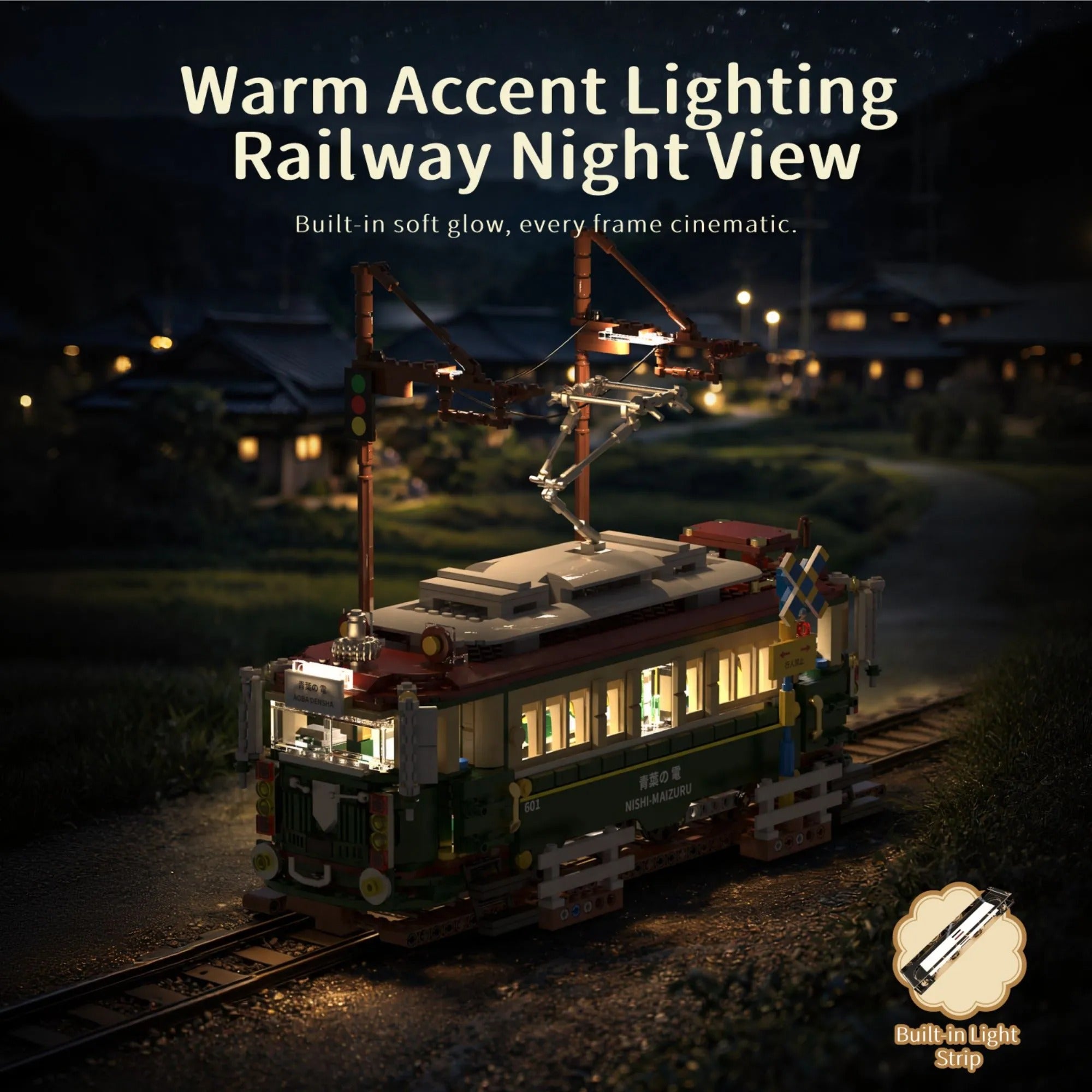 Retro Japanese Tram | 1953 Pcs