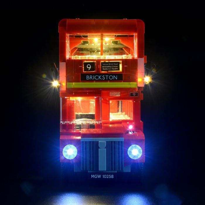 London Bus 10258 LED Light Kit – Building Block Lighting | Power Brickz™