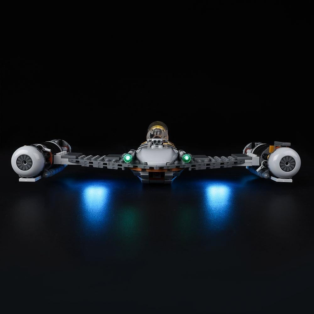 The Mandalorian's N-1 Starfighter 75325 LED Light Kit – Building Block Lighting | Power Brickz™