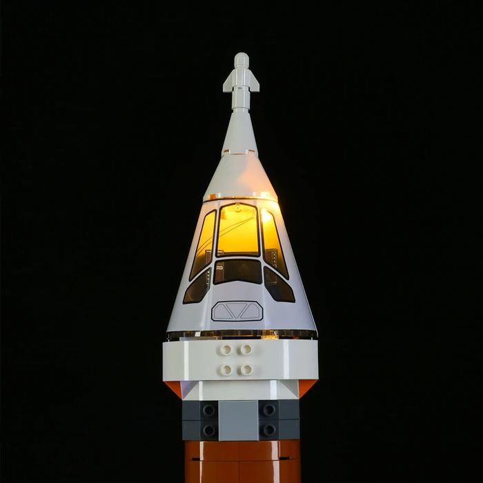 Deep Space Rocket And Launch Control 60228 LED Light Kit – Building Block Lighting | Power Brickz™