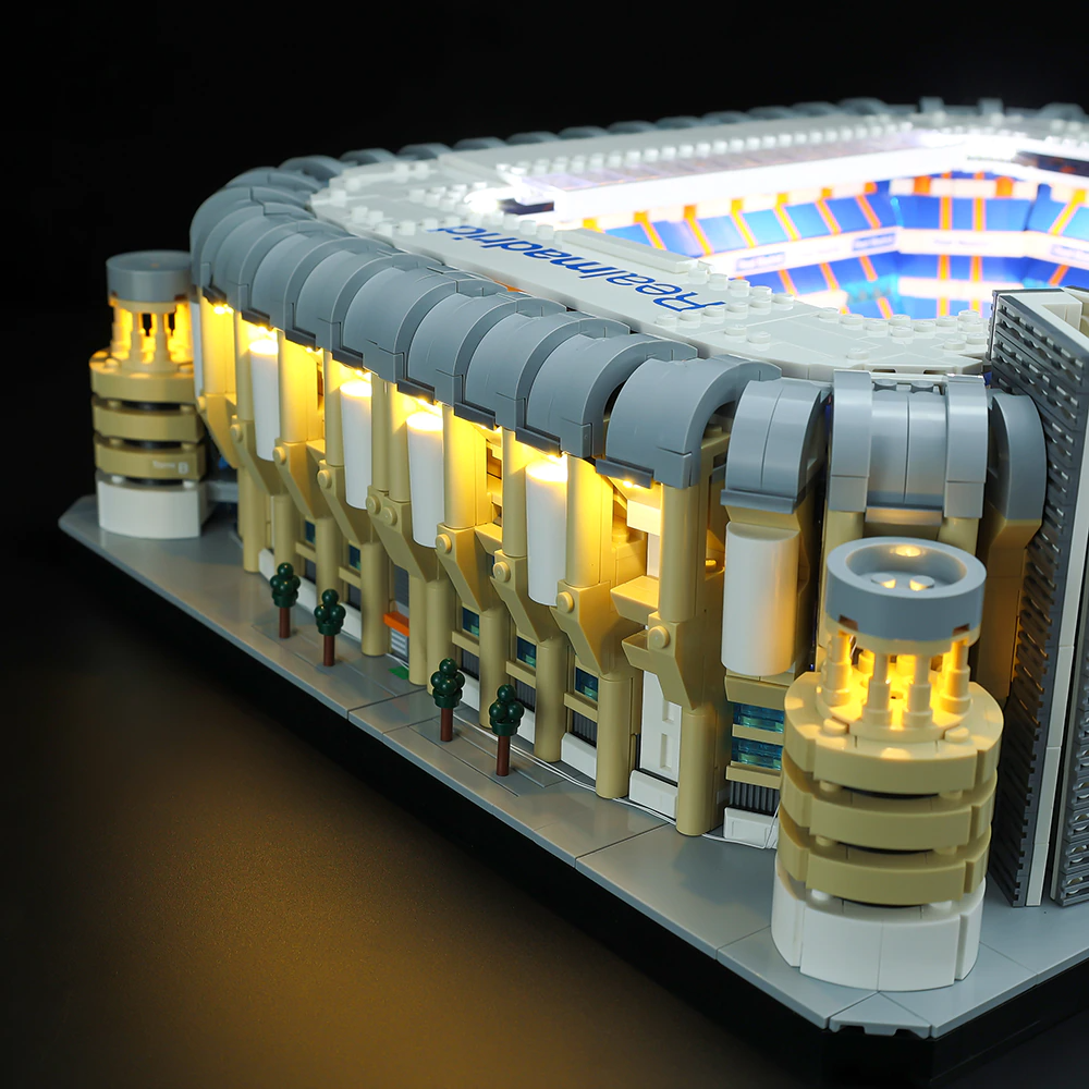 Real Madrid Santiago Bernabéu Stadium 10299 LED Light Kit – Building Block Lighting | Power Brickz™