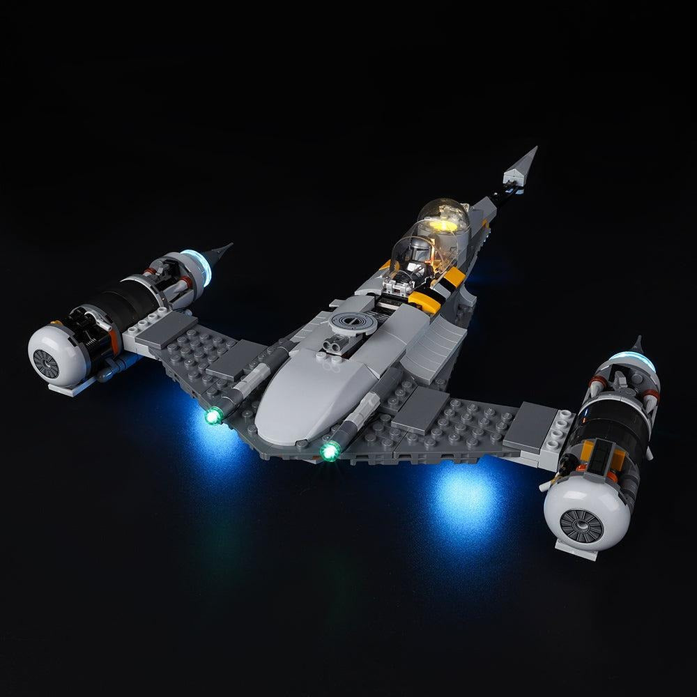 The Mandalorian's N-1 Starfighter 75325 LED Light Kit – Building Block Lighting | Power Brickz™