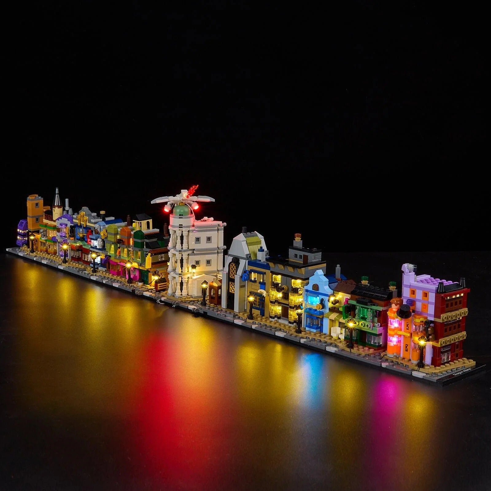 Diagon Alley Wizarding Shops 76444 LED Light Kit – Building Block Lighting | Power Brickz™