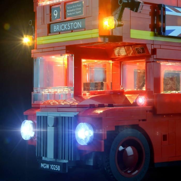 London Bus 10258 LED Light Kit – Building Block Lighting | Power Brickz™