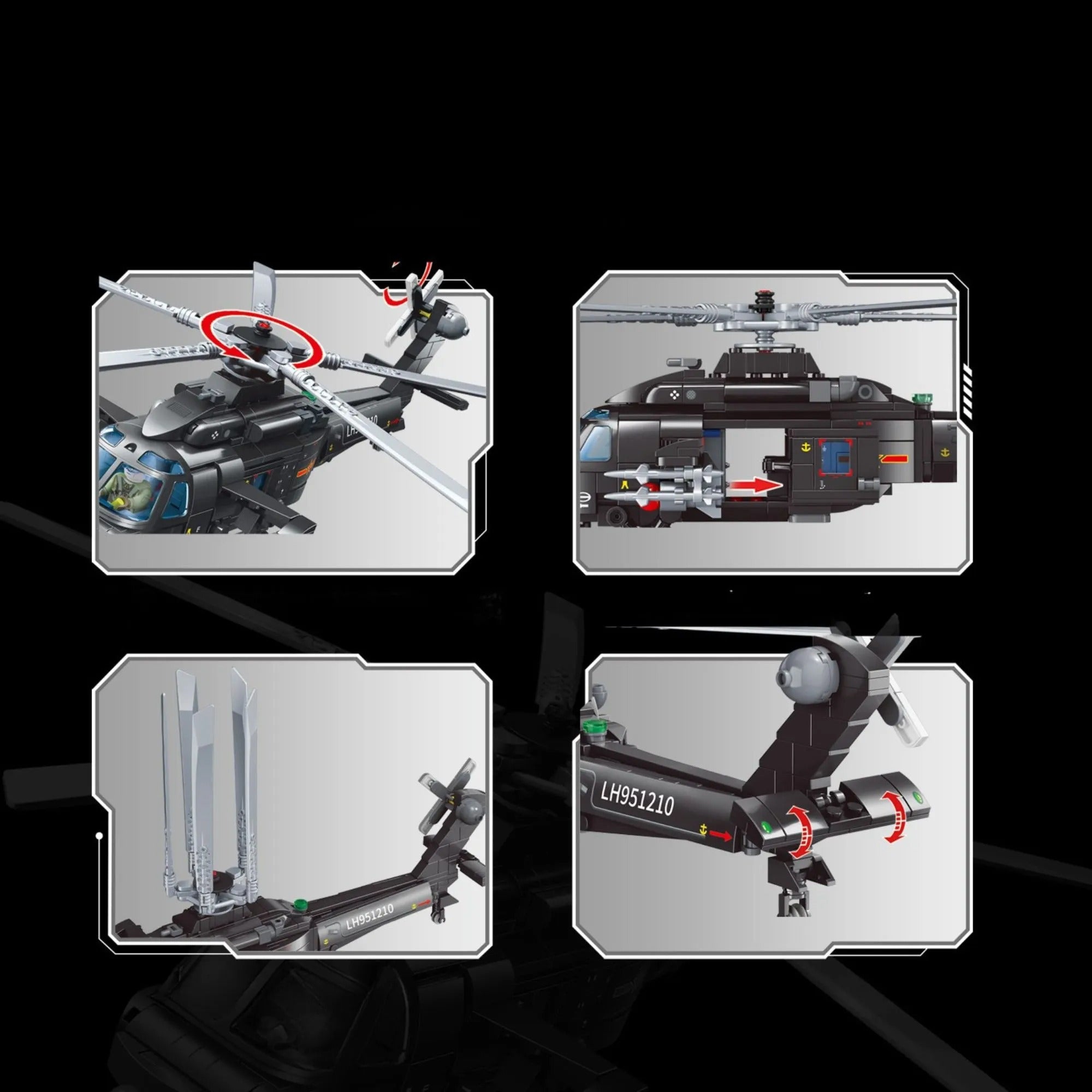 Z-21 Attack Helicopter | 370 Pcs