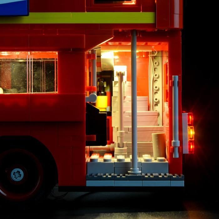 London Bus 10258 LED Light Kit – Building Block Lighting | Power Brickz™
