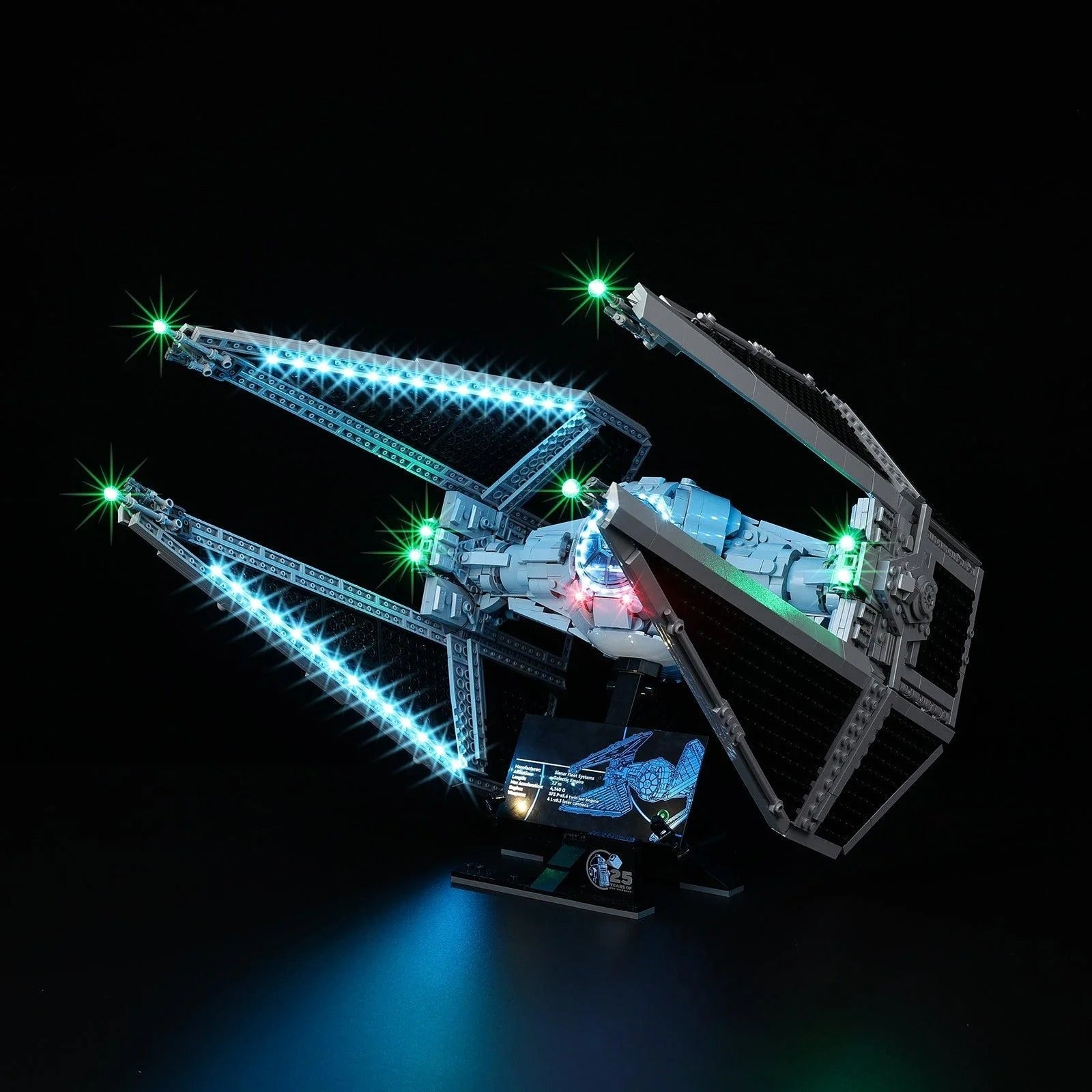 TIE Interceptor 75382 LED Light Kit – Building Block Lighting | Power Brickz™