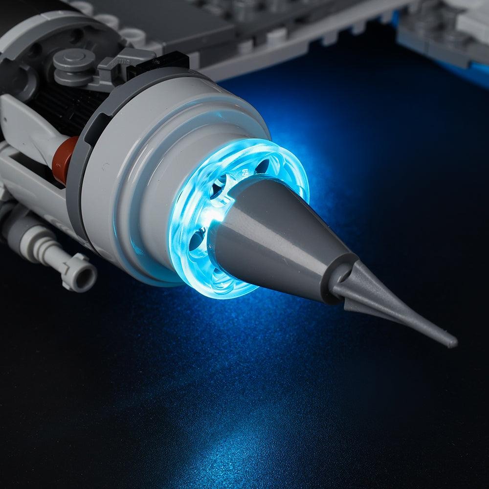 The Mandalorian's N-1 Starfighter 75325 LED Light Kit – Building Block Lighting | Power Brickz™