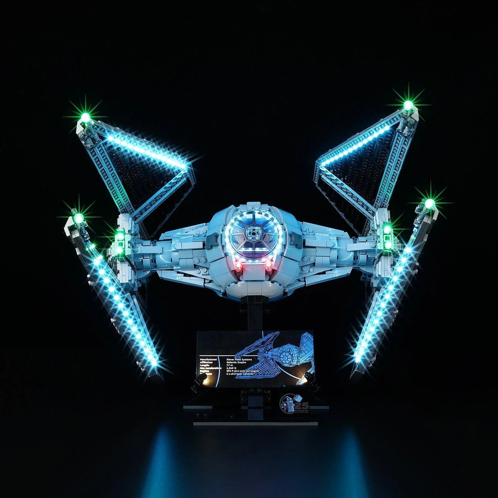 TIE Interceptor 75382 LED Light Kit – Building Block Lighting | Power Brickz™