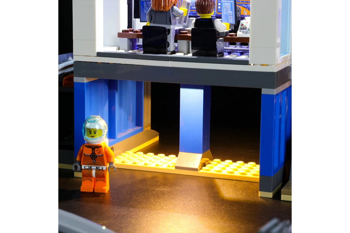 Deep Space Rocket And Launch Control 60228 LED Light Kit – Building Block Lighting | Power Brickz™