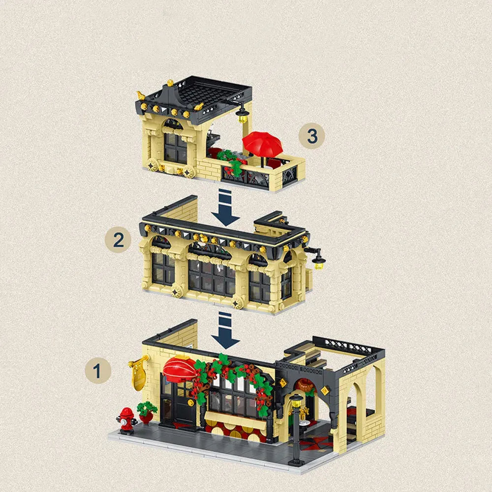 The City Restaurant Modular Building | 1464 Pcs