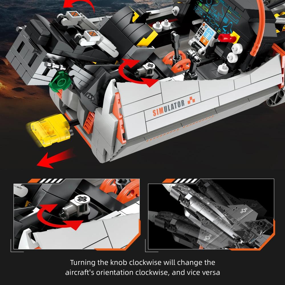 F35 Fighter Jet Simulator Building Blocks Kit
