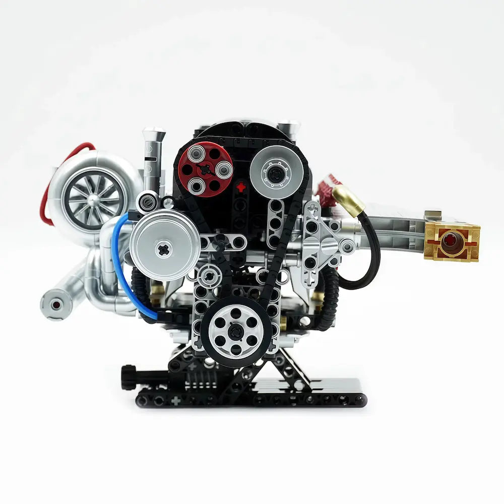 JDM 2JZ-GTE Engine – brick-built display model made from building blocks