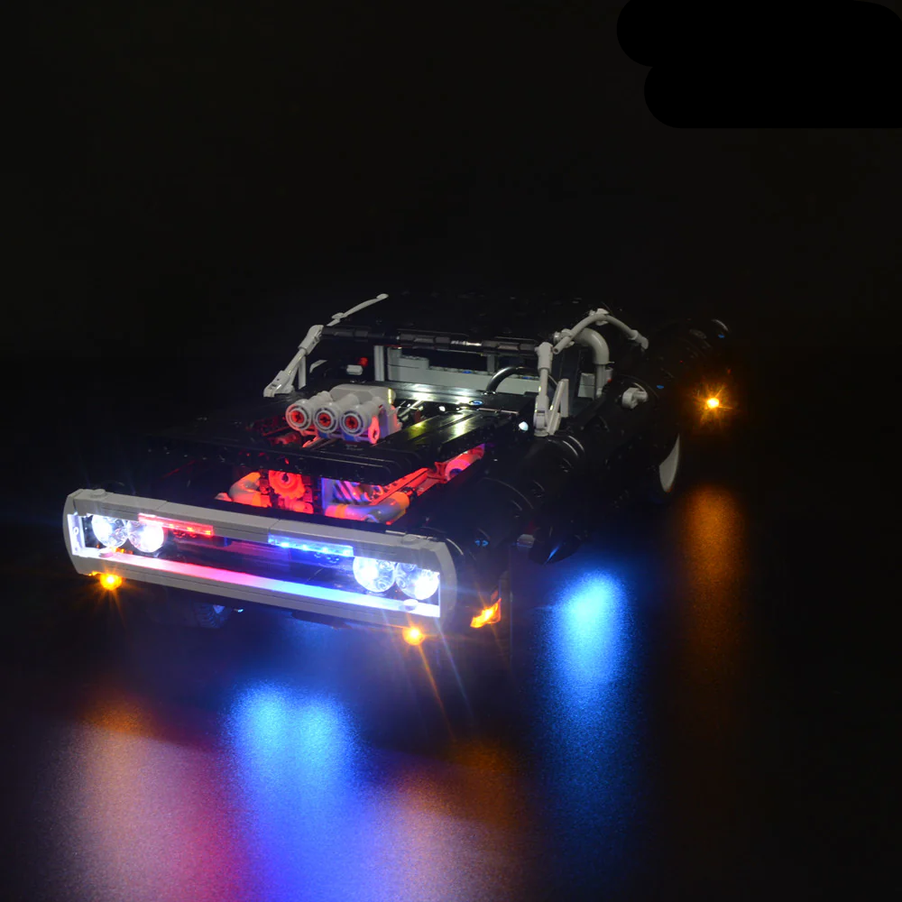 Fast And Furious Dom's Dodge Charger 42111 LED Light Kit – Building Block Lighting | Power Brickz™