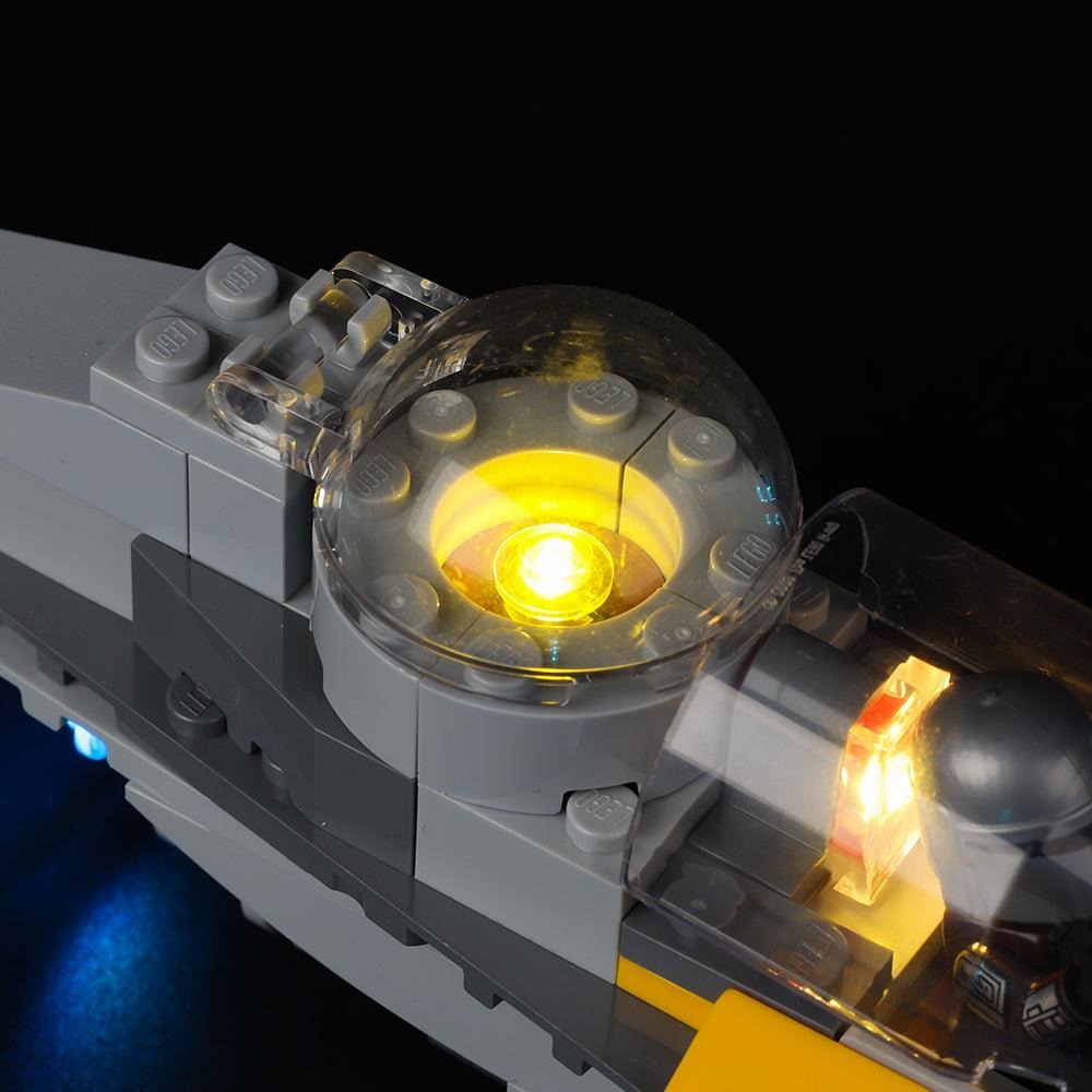 The Mandalorian's N-1 Starfighter 75325 LED Light Kit – Building Block Lighting | Power Brickz™