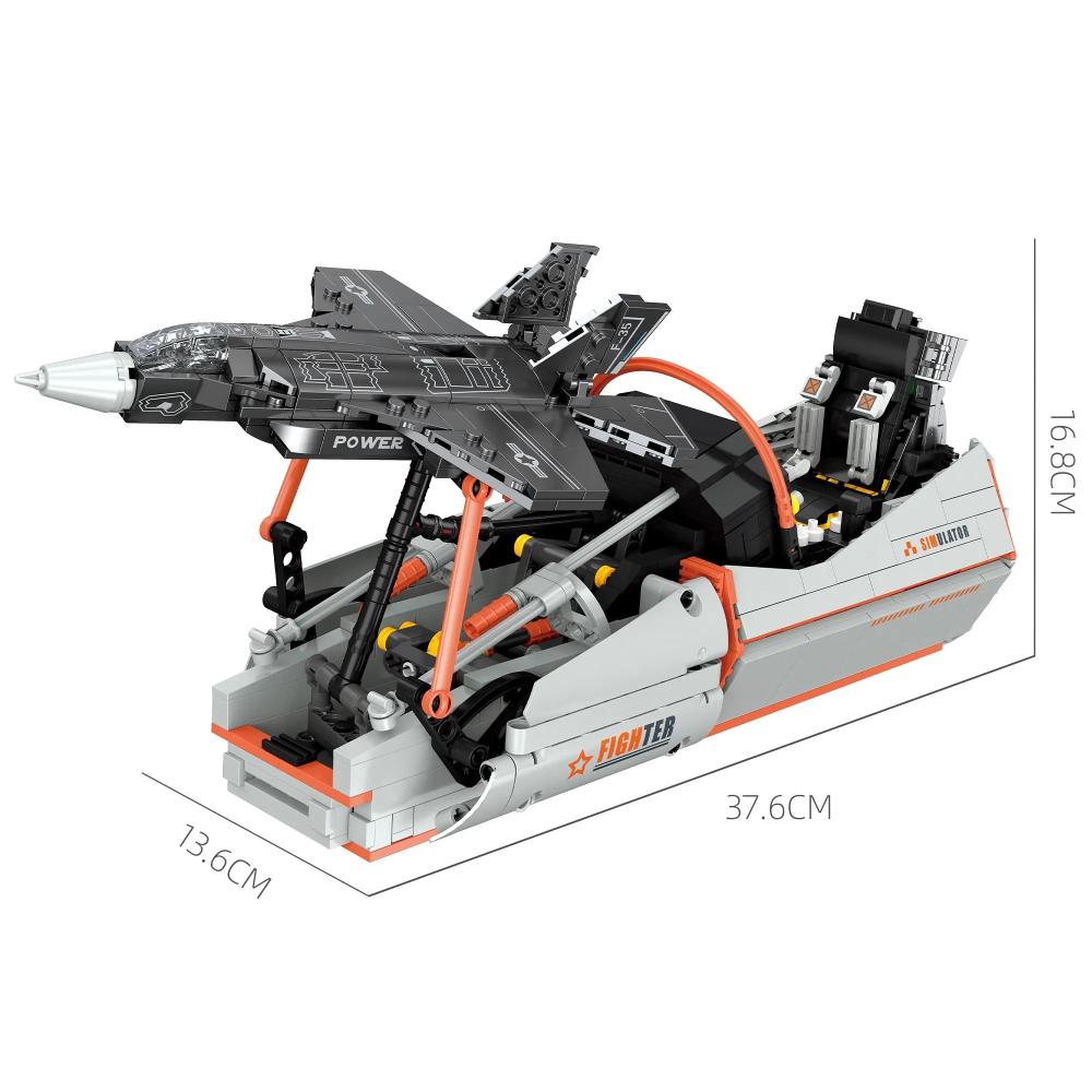 F35 Fighter Jet Simulator Building Blocks Kit