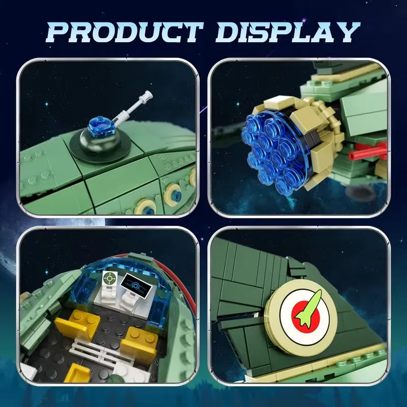 Planet Express Ship – brick-built display model made from building blocks