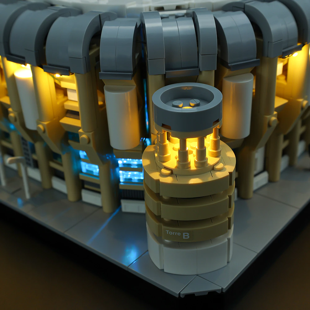 Real Madrid Santiago Bernabéu Stadium 10299 LED Light Kit – Building Block Lighting | Power Brickz™
