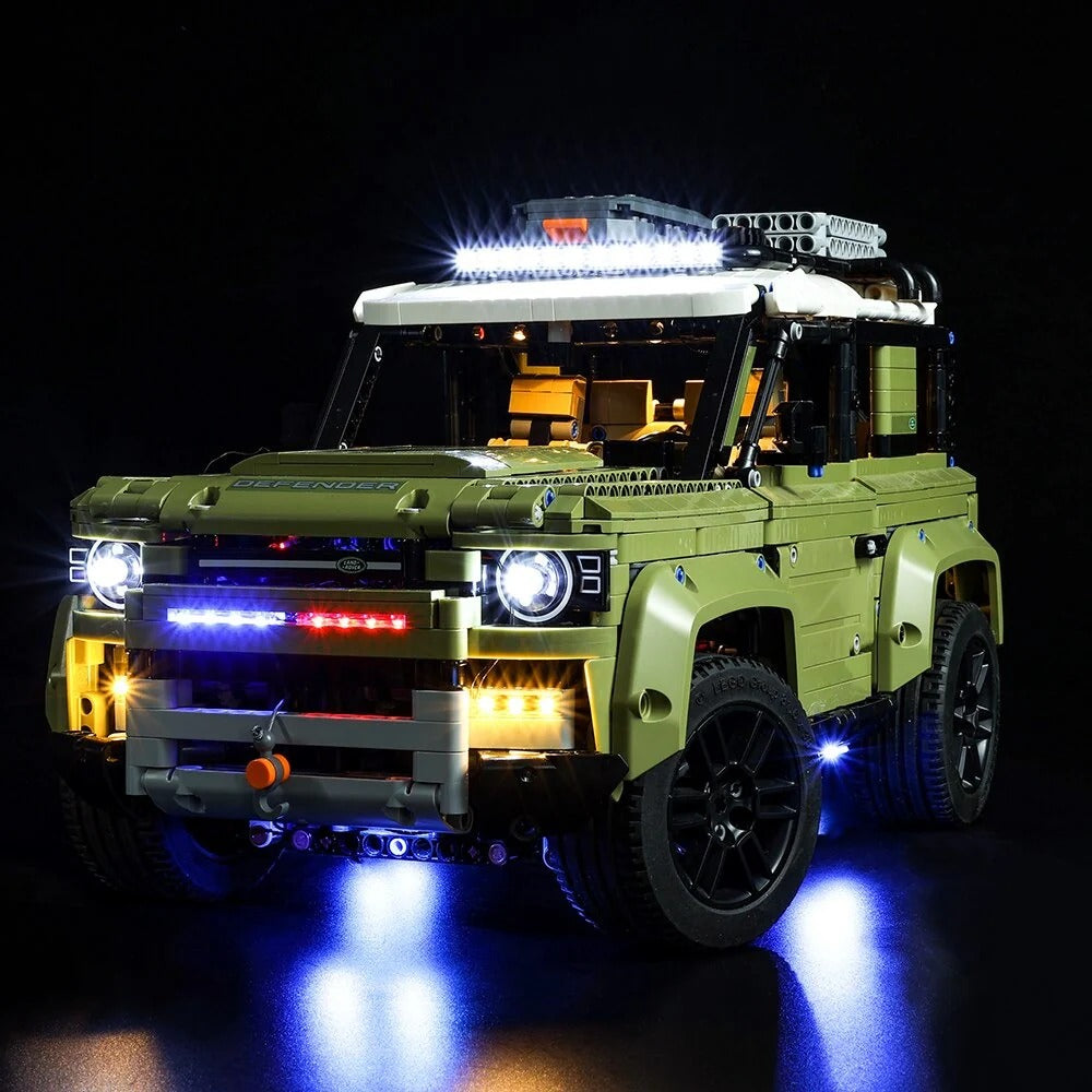 Land Rover Defender 42110 LED Light Kit – Building Block Lighting | Power Brickz™