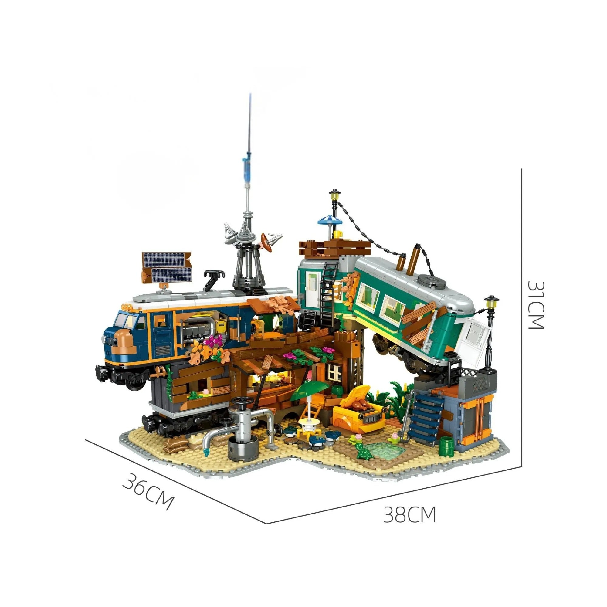 Train Park Modular Buildings | 2349 Pcs