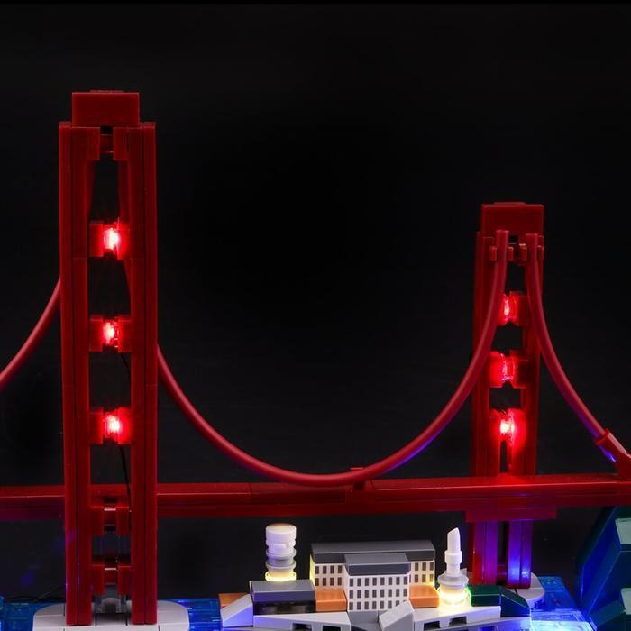 San Francisco 21043 LED Light Kit – Building Block Lighting | Power Brickz™