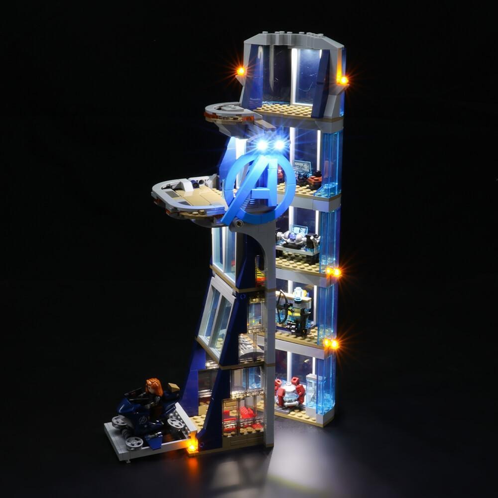 Avengers Tower Battle 76166 LED Light Kit – Building Block Lighting | Power Brickz™
