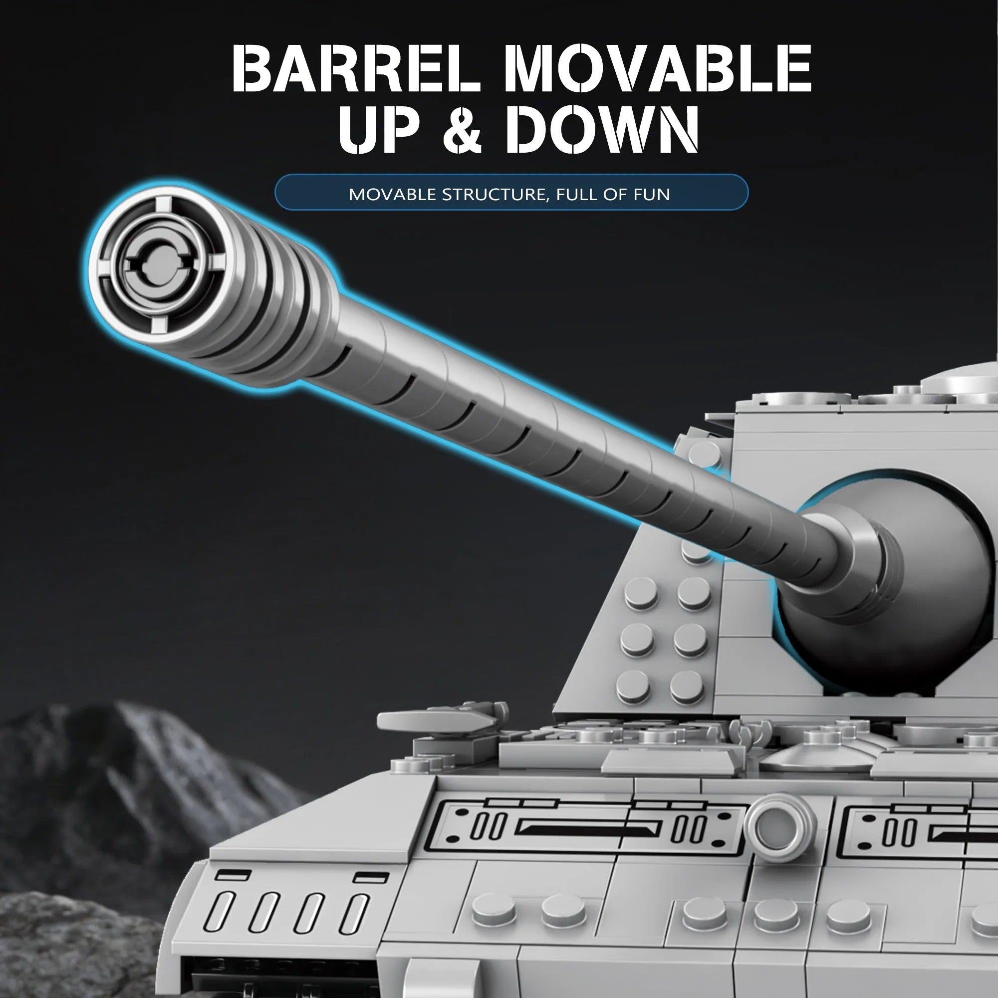 E100 Battle Tank – Reobrix 77037 – Power Brickz