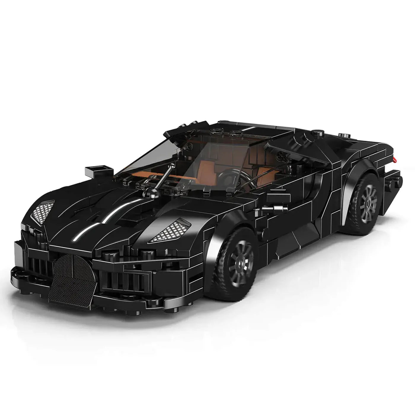 La Voiture Noire Hypercar – brick-built display model made from building blocks