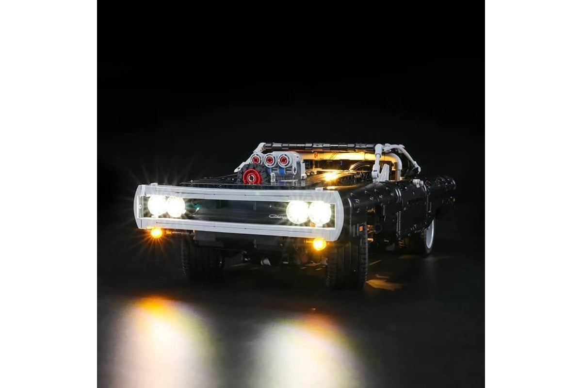 Fast And Furious Dom's Dodge Charger 42111 LED Light Kit – Building Block Lighting | Power Brickz™