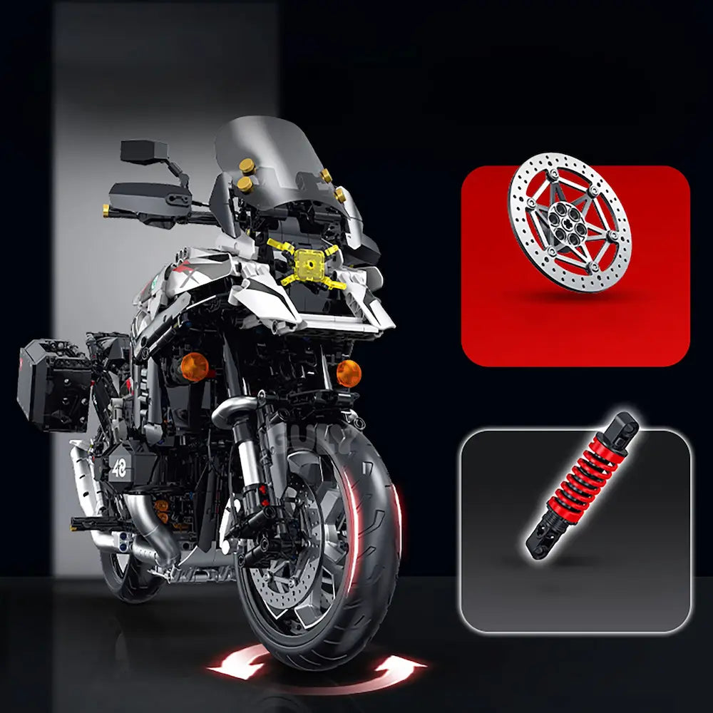 Boxer Beast 1300 Adventure made from Building Blocks Kit