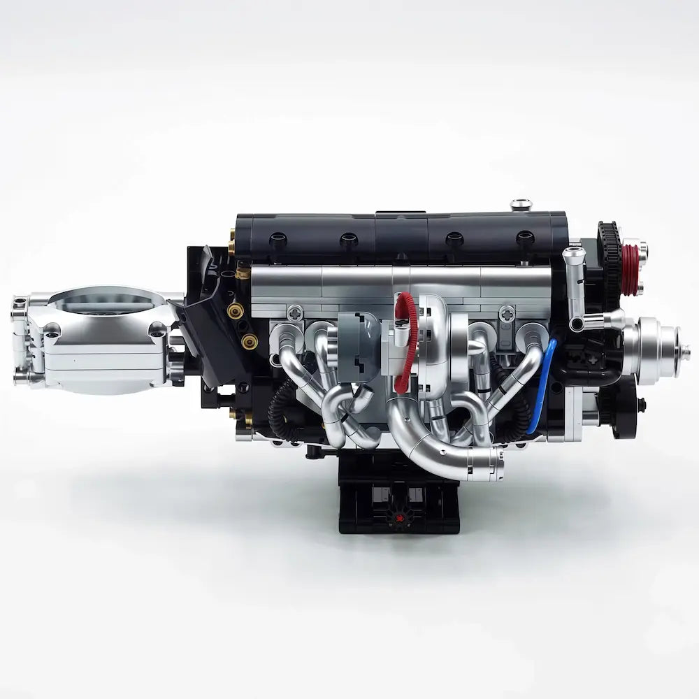 JDM 2JZ-GTE Engine – brick-built display model made from building blocks