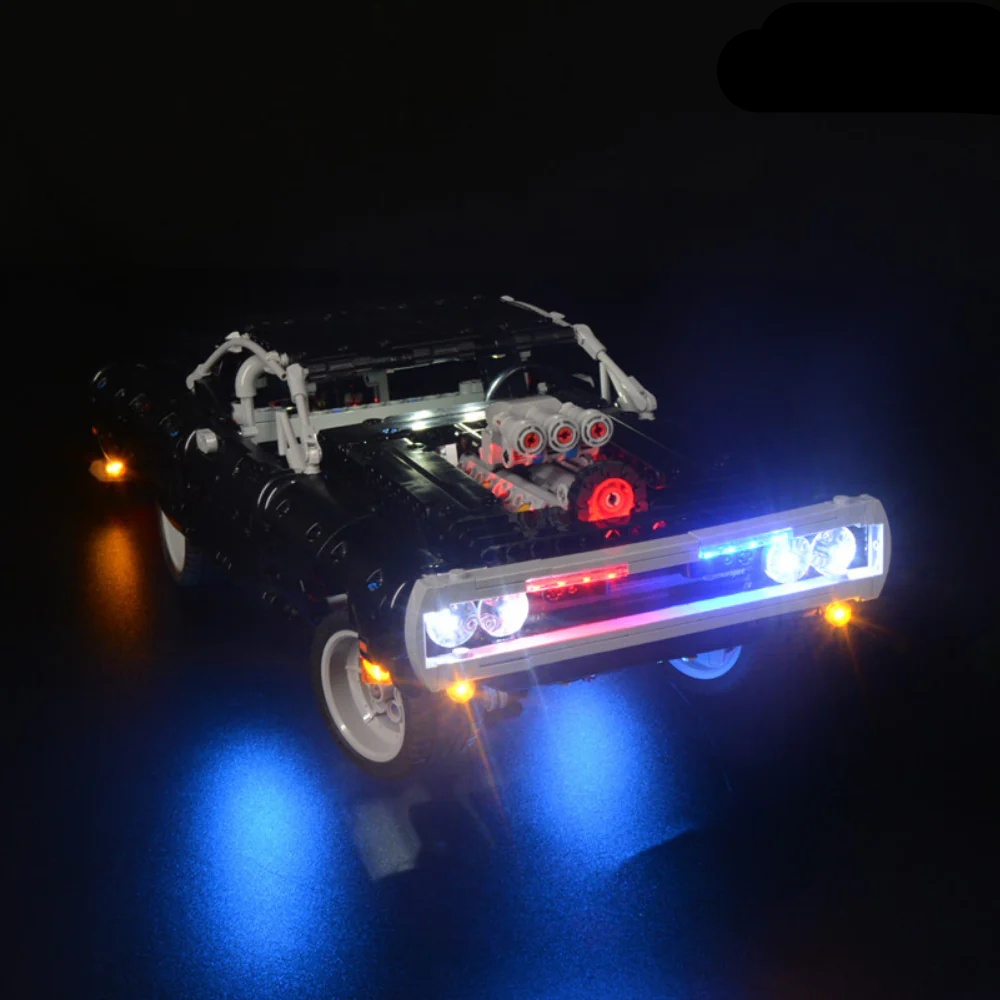Fast And Furious Dom's Dodge Charger 42111 LED Light Kit – Building Block Lighting | Power Brickz™