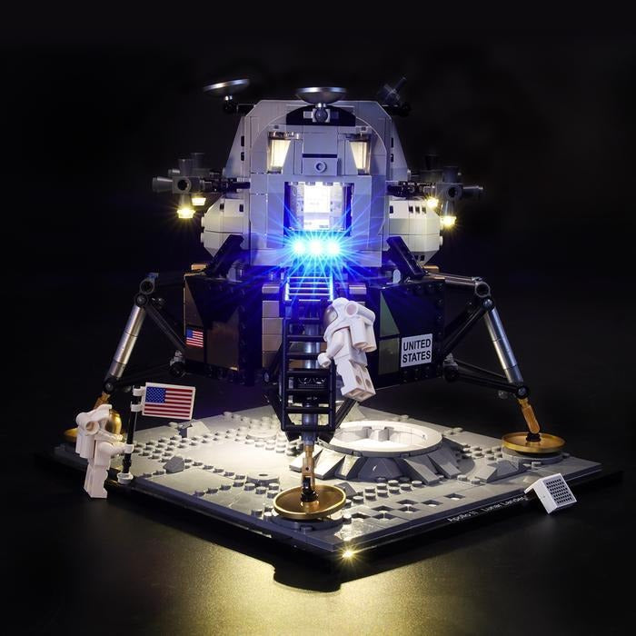 NASA Apollo 11 Lunar Lander 10266 LED Light Kit – Building Block Lighting | Power Brickz™